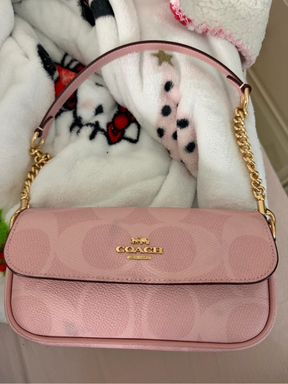 Coach Pink clap bag - Picture 6 of 7